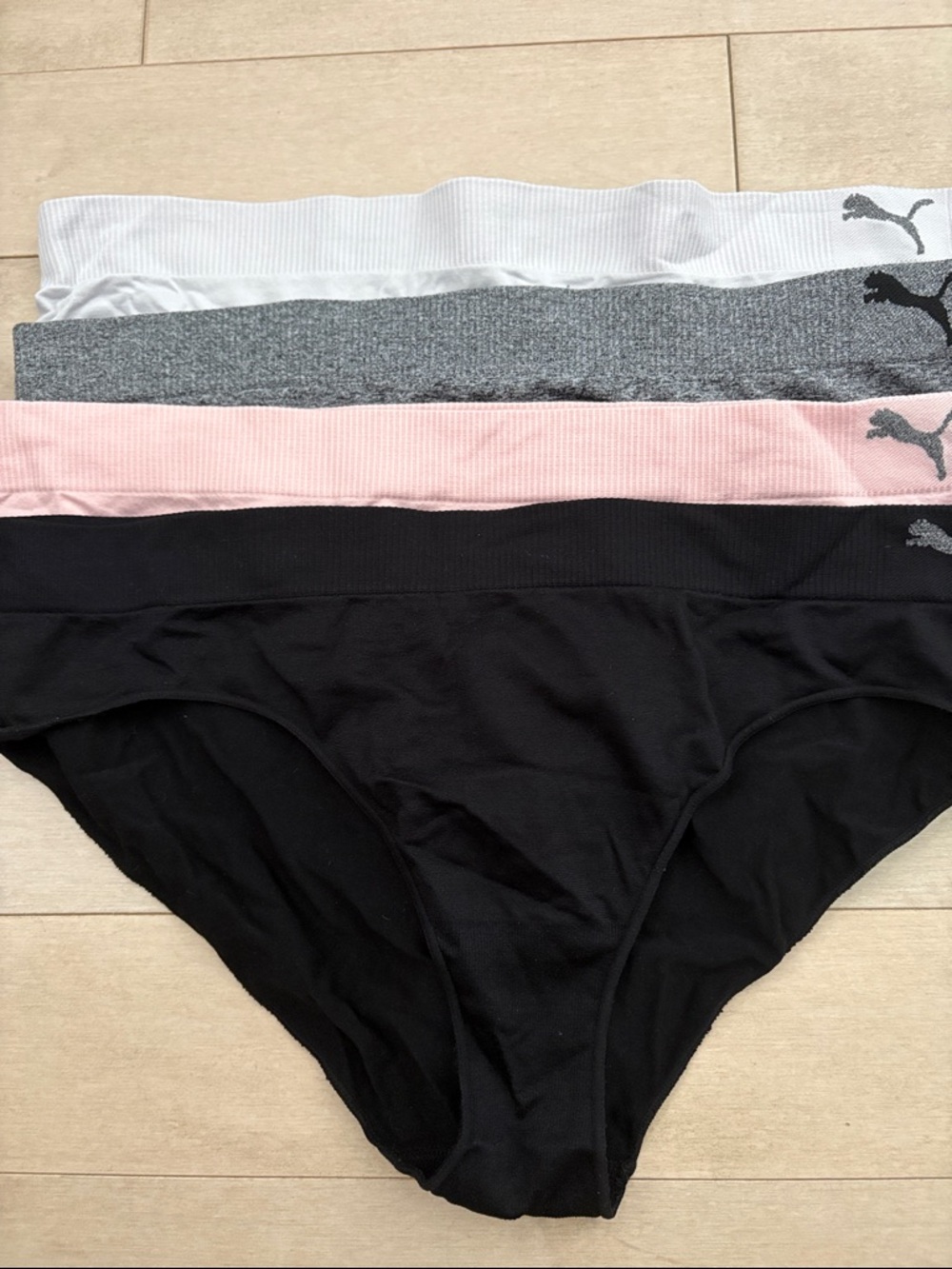 Puma Ladies 4-Pack Bikini Briefs - Black, Pink, Gray, White